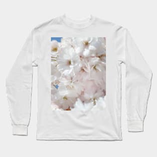 White Blossoms Long Sleeve T-Shirt